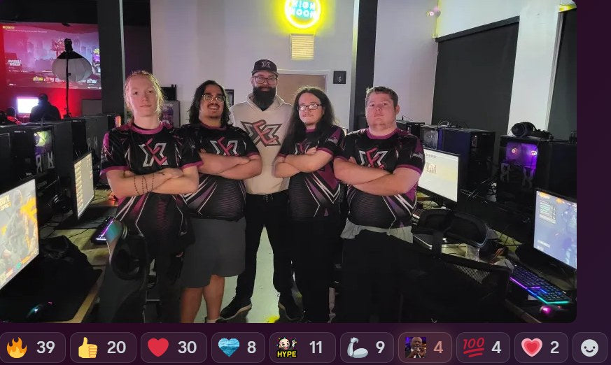 Coaching a team at a LAN